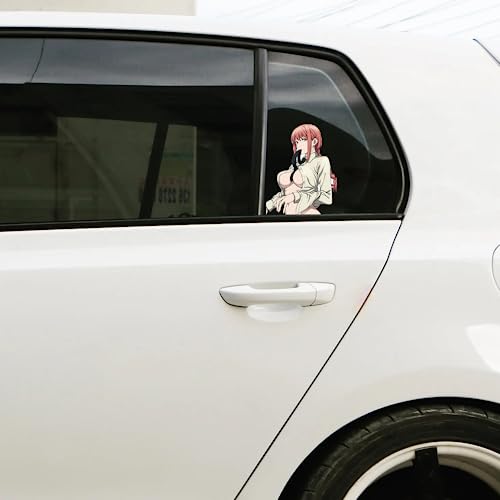 Omakemi (5.1'') For Sexy Makima Car Decals Anime Laptop Refrigerator Trunk Sticker Vinyl Car Accessories Waterproof #TOP3