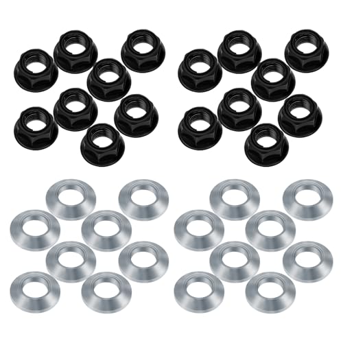 Image of 16pcs M10x1.25 Lug Nuts Flat Tapered for Yamaha Banshee 350 Raptor 350 Warrior 350 Grizzly 600 Raptor 660R for Honda ATC200X TRX250EX TRX400EX for Kawasaki Bayou 220 250 300 for Suzuki Kingquad