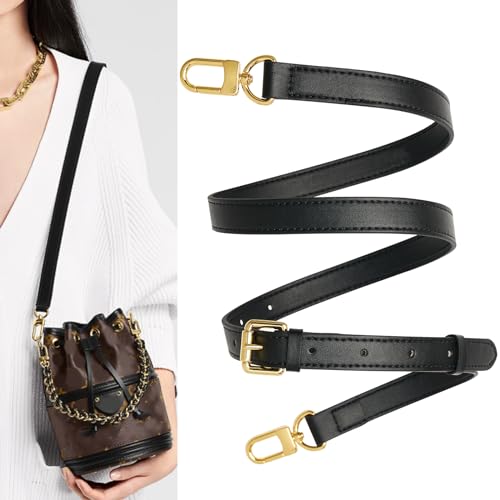 Image of Vachetta Leather purse strap Genuine Leather Adjustable Replacement Strap for Shoulder Bag Handbag Purse