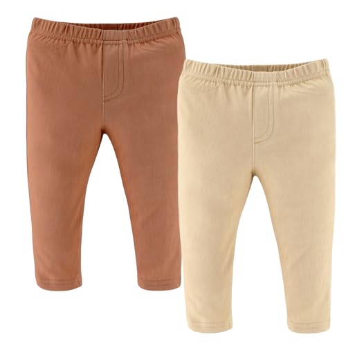 The Peanutshell Baby Boys or Girls Jeggings Set of 4, Soft Stretchy Pants, Leggings, Infant & Toddler Clothes, Neutral4