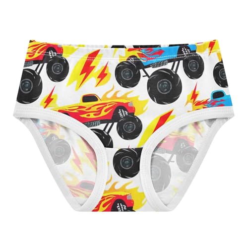 Cartoon Monster Trucks Toddlers Underwear Floral 2t Cotton Cute Panties Girl Florals Underpants Briefs