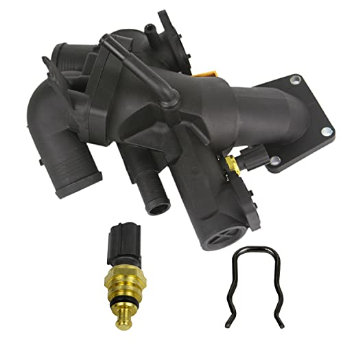 MITZONE Engine Coolant Thermostat Kit Compatible with 2003-2010 Jaguar XK8 XJ8 XJR Vanden Plas S-Type XKR XK XF 4.2L V8 Replace AJ810214