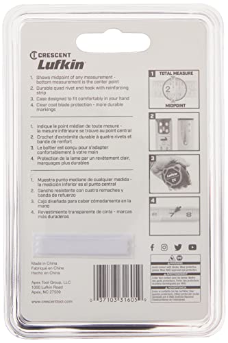 Lufkin L725Sctmp 700 Series Self-Centering Tape, 25-Feet #TOP5