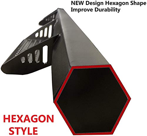 Compatible With Hex Side Step Rail Running Board 2005-2022 Toyota Tacoma Double Cab #TOP1