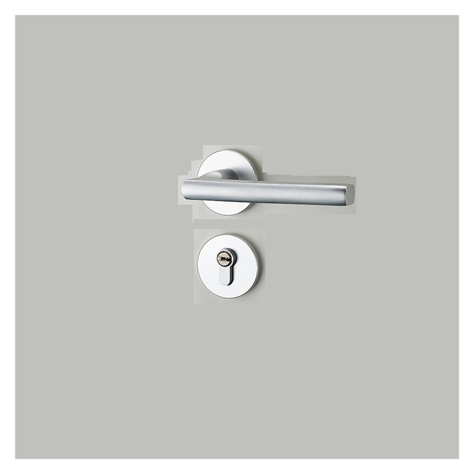 Door Lock Indoor Bedroom Silent Room Bathroom Solid Wood Handle Magnetic Suction Household(A Magnetic 35-50mm Without Key)