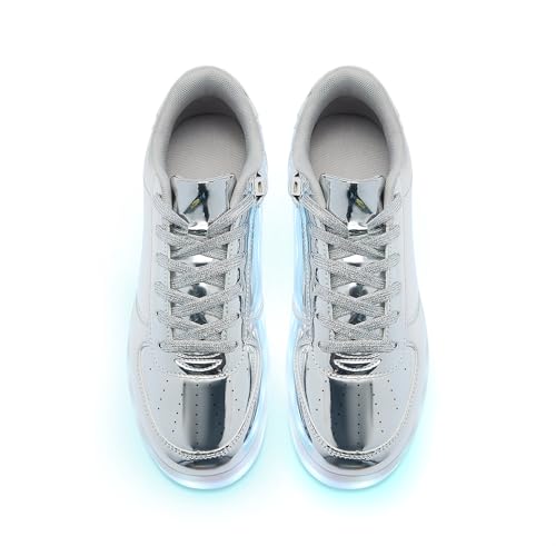 Image of Unisex LED Shoes - Fashion Light Up Sneakers, Breathable USB Charging Glowing Luminous LED Shoes for Men Women