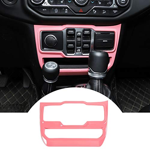 JeCar Window Control Panel Trim Cover Interior Decoration Accessories for 2018-2022 Jeep Wrangler JL JLU & 2020-2022 Gladiator JT, Pink