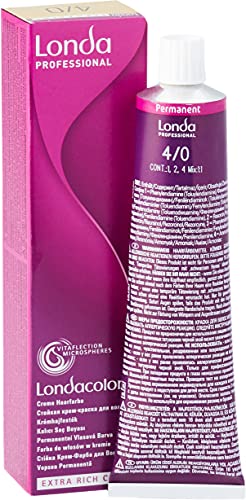 Londa Professional Haarfarbe Creme, Mittelbraun 4/0, 60 ml