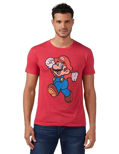 Nintendo Mens Super Mario Jump Pose T-shirtT-Shirt