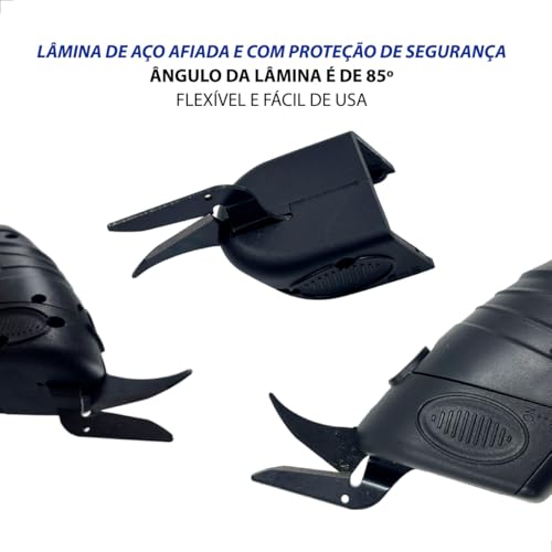 INMA Tesoura Elétrica Portátil, Tesoura Portátil, Tesoura Corte Tecido, Tesoura Cortador Papelão, Fe