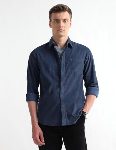 Image of Arrow Sport Men's Chelsea Slim Fit Corduroy Shirt