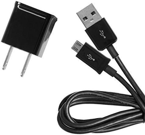Genuine Charging 1.2Amp Asus Transformer Book T100 Chi Upgrade or Replacement Compact Wall Charger with Detachable High Power MicroUSB 2.0 Data Sync Cable! (Black / 110-240v)
