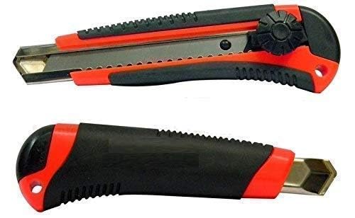 Image of Eclet Heavy Duty 18 mm Cutter Knife with 10 Replacement Blades(MULTICOLOUR)(A) (set of 2 cutter)