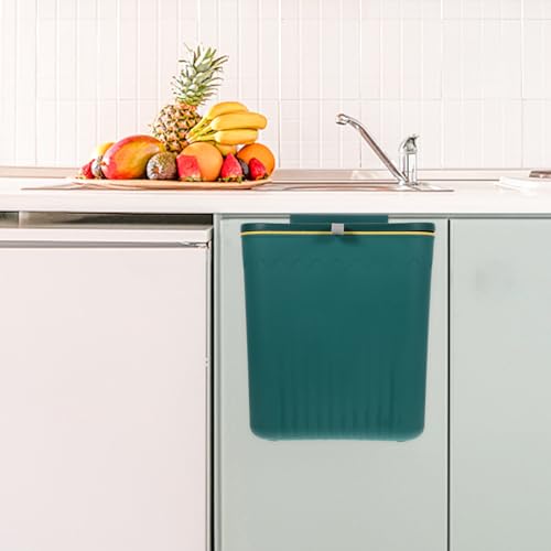Caneca de basura de pared con tapa abatible gran capacidad miniatura 2
