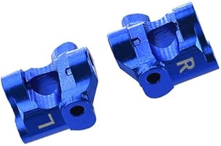 GPM for Losi 1/18 Mini-T 2.0 2WD Stadium Truck Upgrade Parts Aluminum Front C-Hubs - 2Pc Set Blue