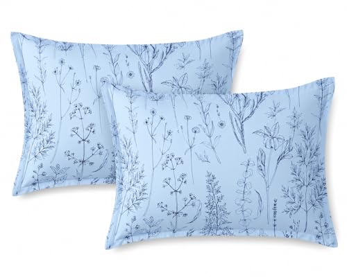 Image of RD TREND Glace Cotton Assorted Pillow Cover Set of 4 (8 Pcs) - Premium 210 TC, Standard Size 18 inchx28 inch | Soft & Breathable Floral Printed Pillowcases for Bedroom & Home |