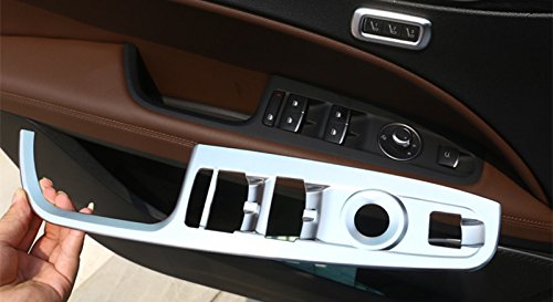 Interior Car Door Window Switch Button Frame Trim Cover 4pcs for Alfa Romeo Stelvio 949 2017-2019