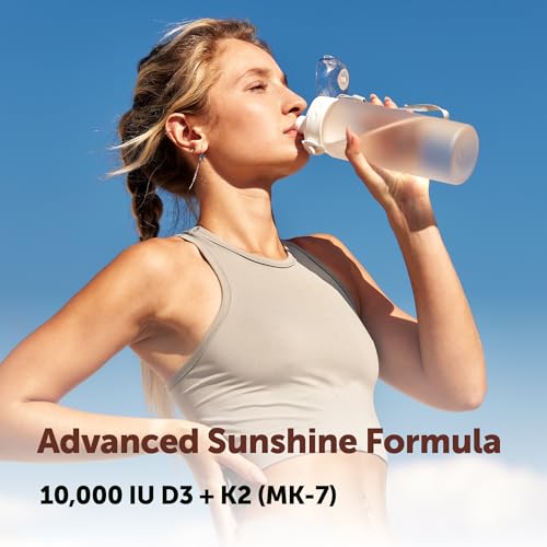 Image of Micro Ingredients Vitamin D3 10,000 IU + K2 MK-7 200 mcg Per Serving, 90 Softgels | Extra Strength* 2-in-1 D3 K2 Supplement | Easy-to-Swallow Softgels Made with Coconut Oil | Non-GMO, Gluten Free