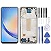 Produktbild Wigento Für Samsung Galaxy A34 5G Display Full OLED LCD mit Rahmen Einheit Touch Ersatzteil Reparatur Schwarz (Fingerprint Funktion Wird Nicht UNTERSTÜTZT!!!!!)