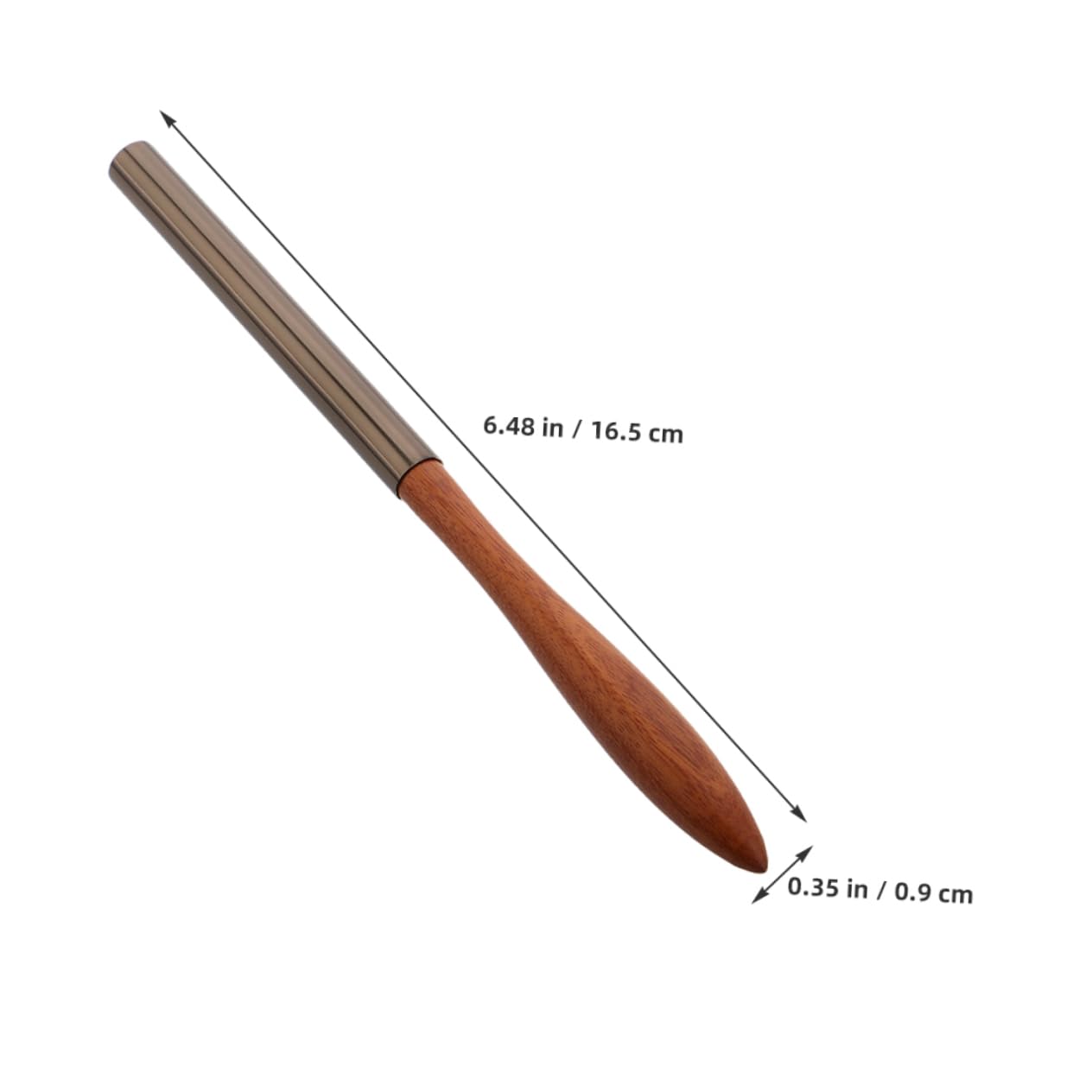 IWOWHERO 2 Pcs Nail Pen Manicure Nail Brush Nail Brush Pens Nail Art Shading Brush Gel Nail Brush Nail Art Polish Pen Nail Art Gradient Brush Nail Extension Gel Brush Nylon Wool Brown