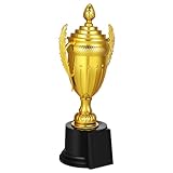 EXQUIMEUBLE Award Trophy Cup Cover Decorative Trophy for Sports Events Competitions Tournaments Stunning Design