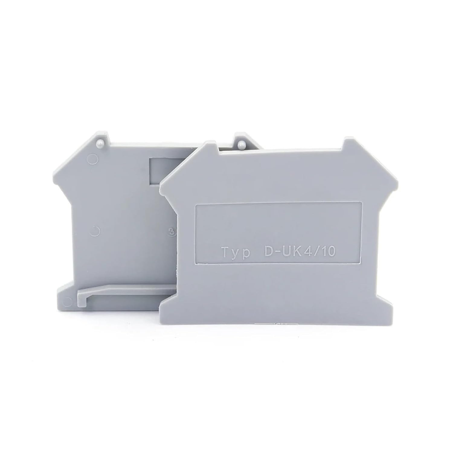 100 pcs end Cap D-UK4/10 for Rail Terminal Blocks UK3N UK5N UK6N UK10N UIK16 UK25 Terminal Block Accessories end Plate(for UK 3N)