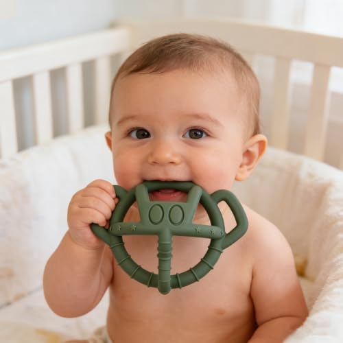 3D Elephant Teether Toy for Kids 3 M+,Sensory Chew Toys BPA-Free (1 Pack) — view 3
