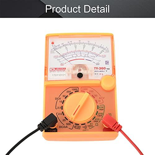 Fielect Digital Multimeter With Dc Ac Voltmeter Ohm Volt Amp And Diode Voltage Tester Meter With Test Probe, Y360 #TOP3
