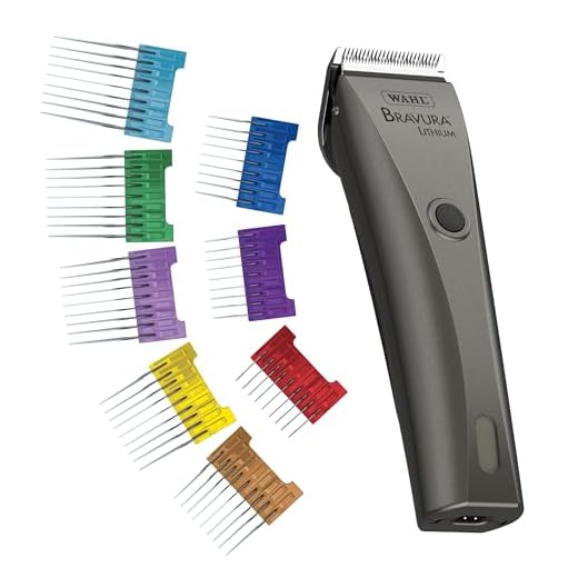 Wahl Professional Animal Bravura Gunmetal with Stainless Steel Guide Comb Set