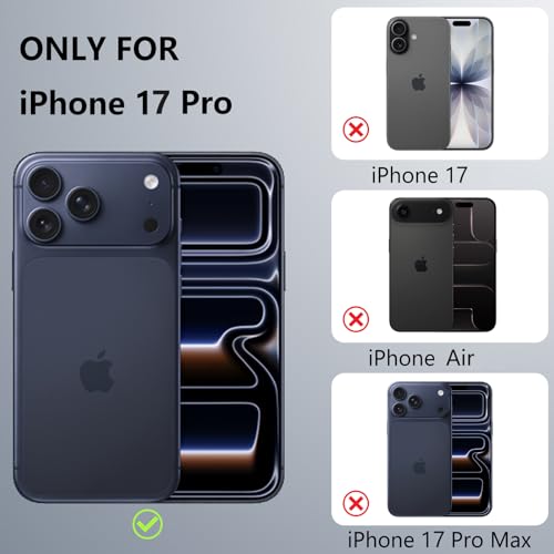 RALEAVO for iPhone 17 Pro Case Cute Floral Pattern Design [Compatible with Magsafe] Clear Curly Wave Frame Cover for Women,Acrylic Shockproof Anti-Slip Case for iPhone 17 Pro,Purple Flowers by RALEAVO - Used condition - Image 8