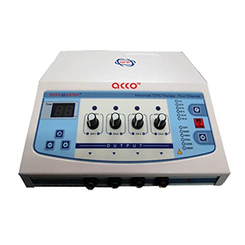 ACCO Tens Therapy For Physiotherapy 4 Ch -Automode For Pain Relief | Tens Machine For Physiotherapy 4Ch | Tens Machine For Pain, Blue