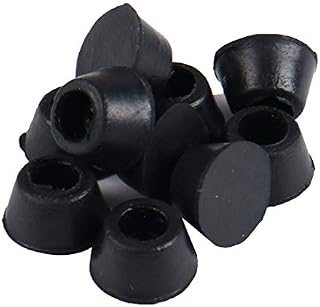 uxcell 10pcs Rubber Feet Bumpers Furniture Table Amplifier Speaker Cabinet Leg Pads, D14x10xH8mm