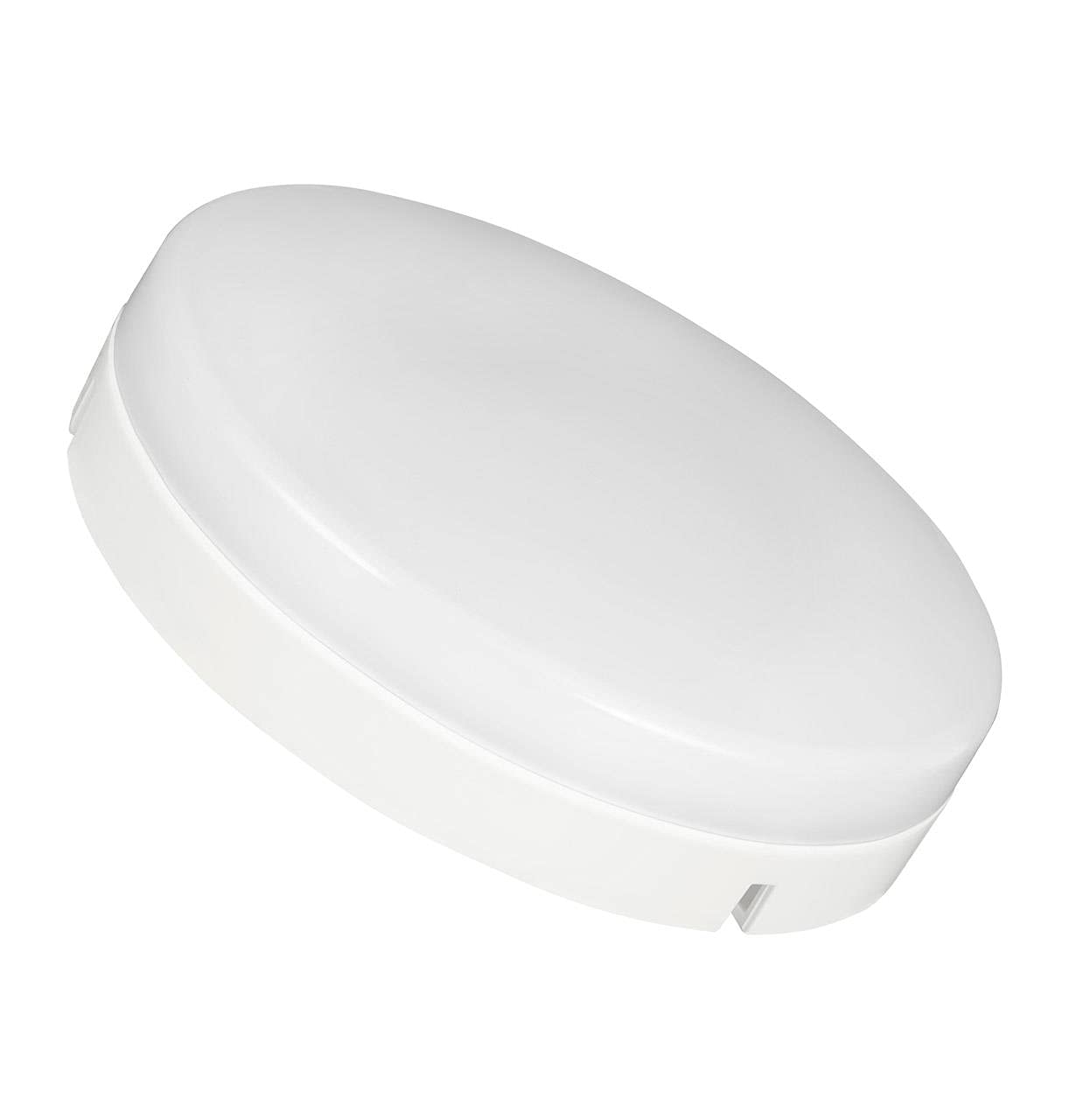 Crompton Lamps LED GX53 5W (11W Equivalent) 2700K Warm White 110° Opal 510lm Spotlight Disc Frosted Puck Slim Under Cabinet Light Bulb
