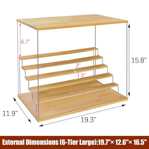 Boîte de présentation anti-poussière vitrine en acrylique pour protéger jouets - 8