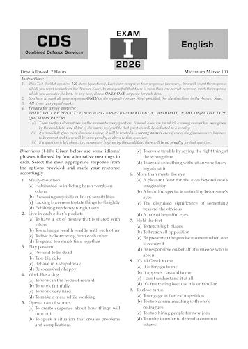 Image of Oswaal CDS English 17 Previous Years' Solved Papers English Medium | Year-wise 2018-2026 | Includes 2026 Paper-I | 2100+ Questions | With Oswaal AI | For 2026-27 Exams