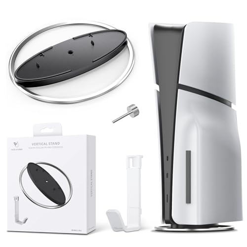 AceGamer Vertikaler Ständer für PlayStation 5 Konsole - rutschfeste Basishalterung mit Anti-Rollover-Schutz für PS5, PS5 Pro und Slim