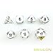 Bescon RPG Metal Dice Set of 7 Matt Pearl Silver Effect Solid Metal Polyhedral RPG Role Playing Game Dice 7pcs Set