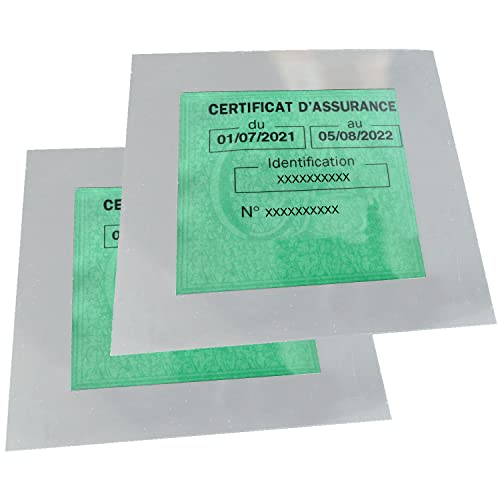 Pochette Autocollante Vignette Crit’Air | Protection Transparente 90x90mm | Lot De 2