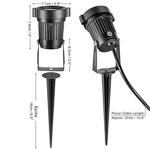 Color Changing Led Landscape Lights 6W Landscape Lighting Ip66 Waterproof Remote Control Led Garden Pathway Lights Walls Trees Outdoor Spotlights With Spike Stand, Outdoor Landscaping Lights #TOP2