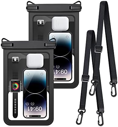 [2 Pack] Large Waterproof Phone Pouch, [Up to 10"] Dry Bags Universal for iPhone 14 Pro Max 13 12 11 Galaxy S22 S21 S20 IPX8 Underwater Cell Phone Case Waterproof Protector for Swimming Kayaking Beach