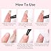 Curvlife Newly Upgraded Quick Drying 10g Semi Solid Nail Glue with 10ml Remover for Press On Nails Tips No Need for UV Lamp Long Lasting Fake Acrylic Nails Kit Glue Gel