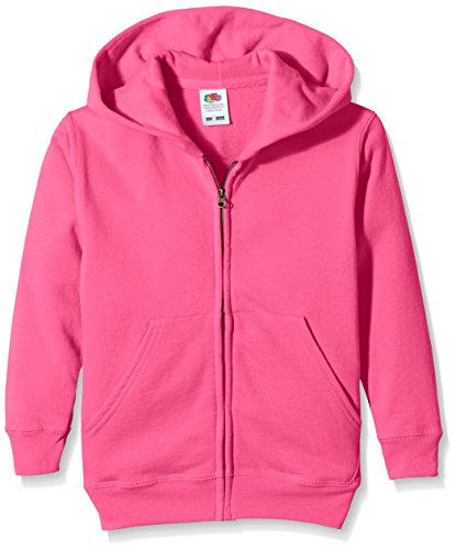 Sweat-shirt à capuche garçon idéal pour le collège et le sport en plein air fuchsia