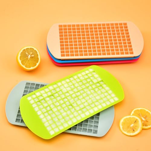 Molde mini para cubitos de hielo de silicona naranja miniatura 4