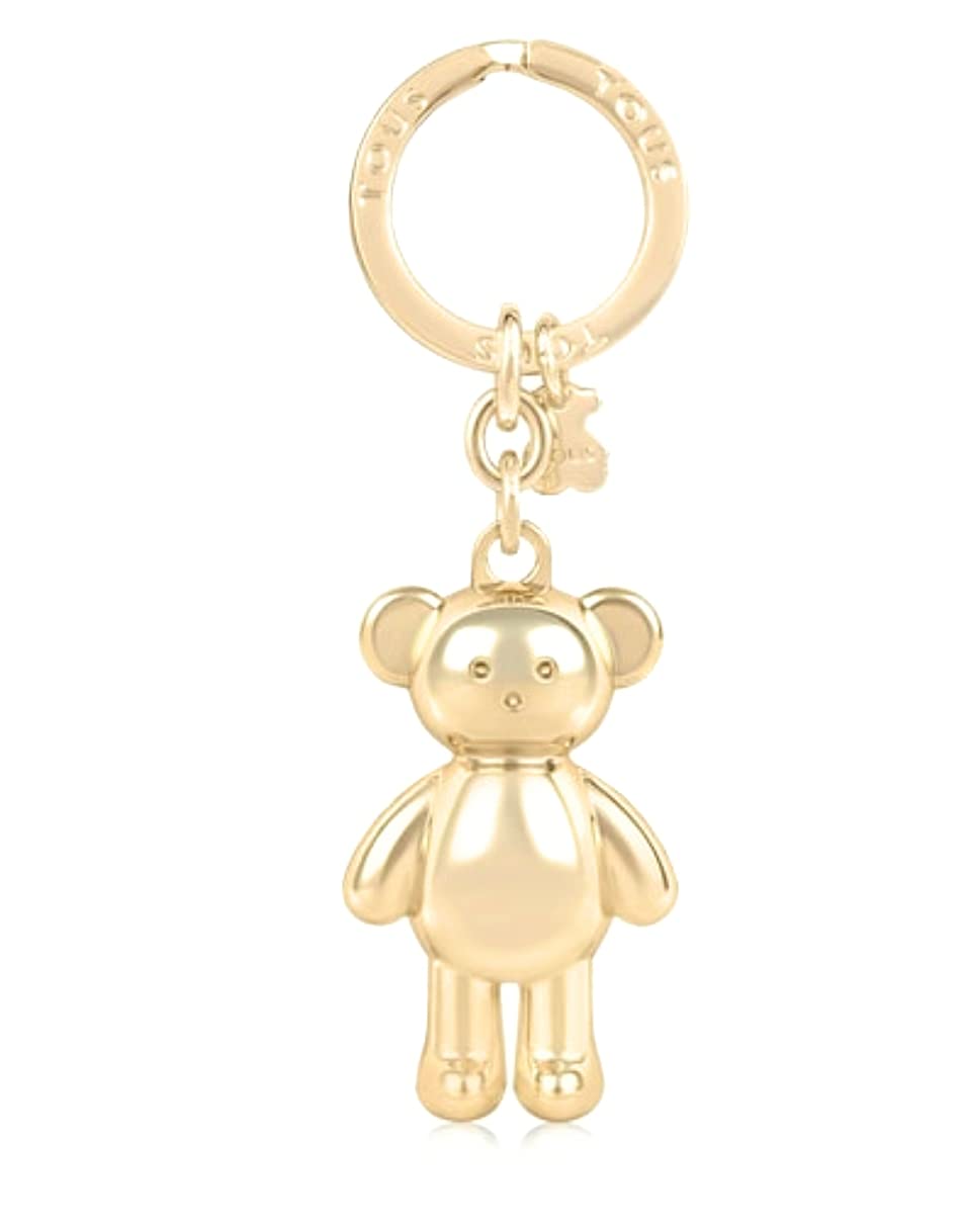 TOUS LLAVERO OSO TEDDY BEAR DORADO, Women’s Key Chain, Gold, Talla única -