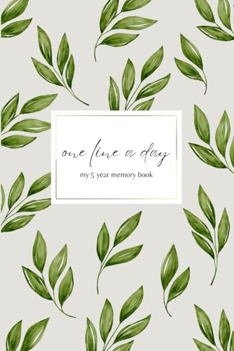 Undated ONE LINE A DAY: 5 Year Journal for Modern Memory Keeping, Green
