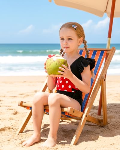 Image of Mioglrie Toddler Baby Swimsuit Girl Bathing Suit Girl 2T 3T 4T 5T 6T Girls One Piece Swimsuits Color Block Swimwear