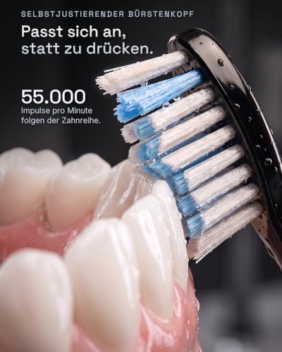 Elektrische Schallzahnbürste 55000 VPM, risikofrei 100 Tage testen, Tristan Auron Business Class...