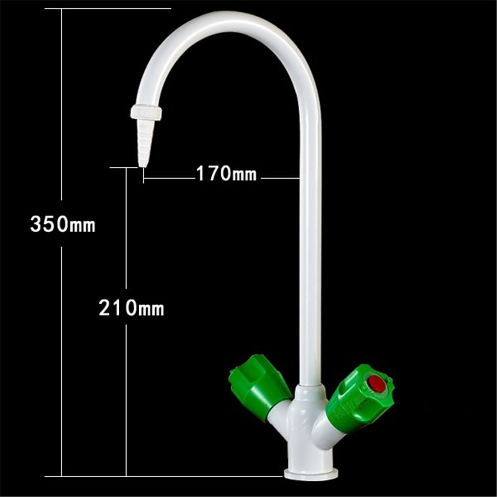ZHAOSHOP Grifo de laboratorio Grifo de boca simple Grifo de esquina de escritorio Grifo de cuello de cisne de boca simple Grifo de prueba de laboratorio