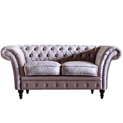 ソファ専門店 モデュロール (2人掛け 幅150cm 奥行80cm 高さ68cm) Vincent ヴィンセント VJシリーズ 英国調 アンティーク風 家具 ローソファー チェスターフィールド コンパクト アーム 肘付き クッションシート 【セピア ベルベ