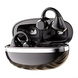 Kabellose Sport-Kopfhörer, Bluetooth 5.4, mit 70 Stunden, Ausdauer und Ohrbügel, für Laufen, Radfahren, Fitnessstudio, Workout, Schwarz